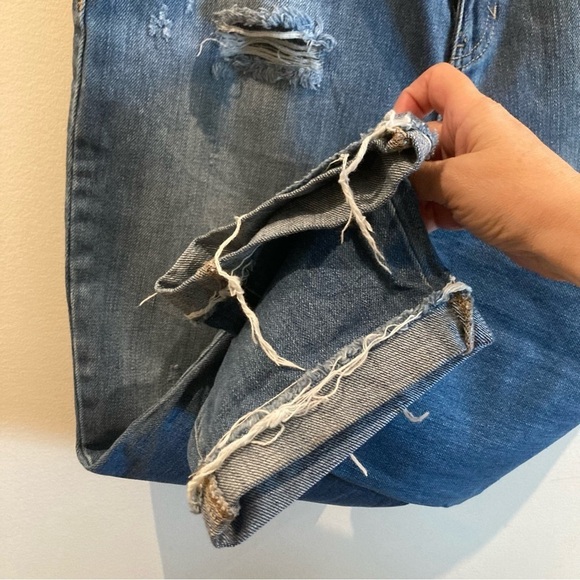 PACSUN Sz 28 Mom Style  Mid Wash Distressed 5 Pocket Jeans - Picture 10 of 13
